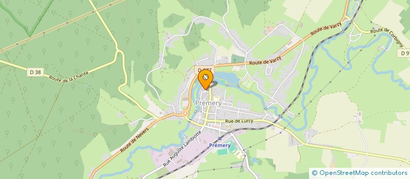 localisation de l'entreprise INVESTIGATION ARCHEOLOGIQUE CANTON PREMERY  PREMERY