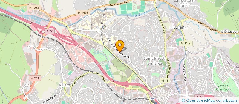 localisation de l'entreprise INVESTIGATION NETWORK ON VENOUS THROMBO-EMBOLISM à SAINT-PRIEST-EN-JAREZ