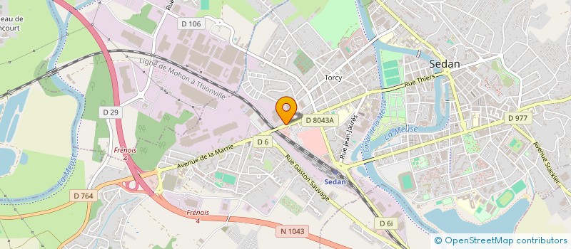 localisation de l'entreprise INVESTIGATION PARANORMALE NORD EST  SEDAN