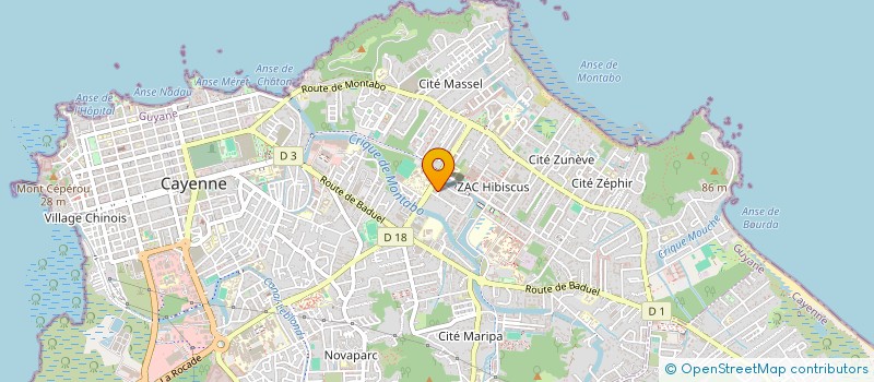 localisation de l'entreprise INVESTIM 257  CAYENNE