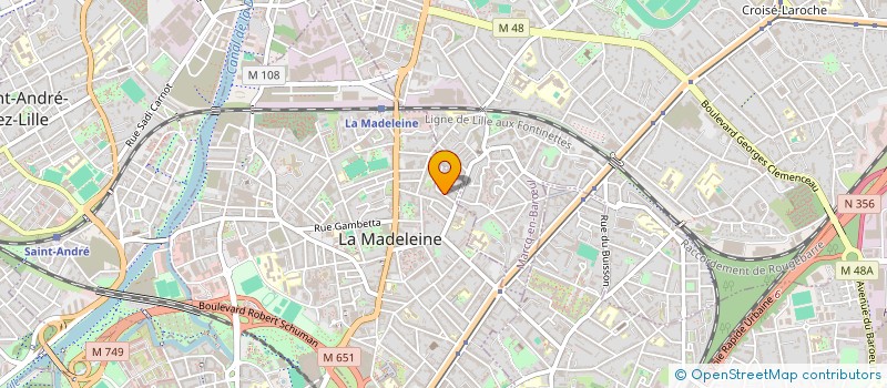 localisation de l'entreprise INVESTIM à LA MADELEINE