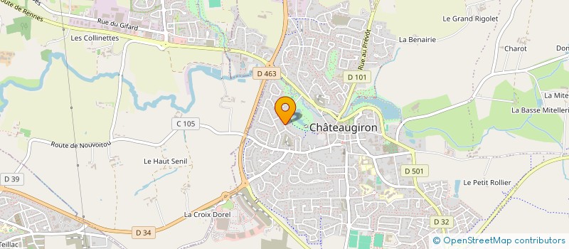 localisation de l'entreprise INVESTIMMO 1  CHATEAUGIRON