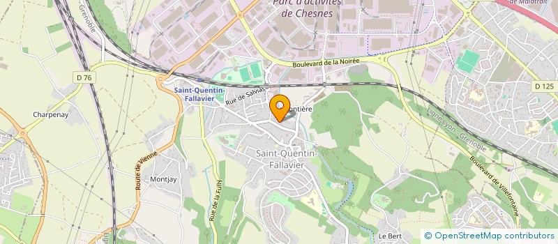 localisation de l'entreprise INVESTIMMO 38  SAINT-QUENTIN-FALLAVIER