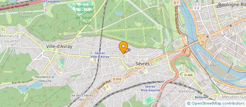 localisation de l'entreprise INVESTIMMO à SEVRES
