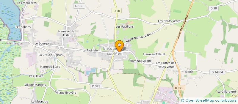 localisation de l'entreprise INVESTIMMO  BRICQUEVILLE-SUR-MER