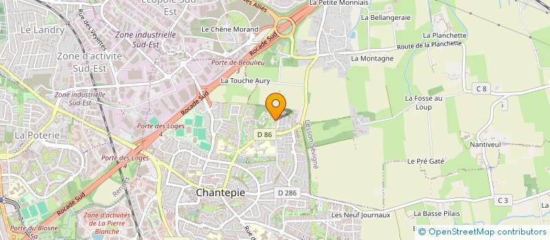 localisation de l'entreprise INVESTIMMO  CHANTEPIE