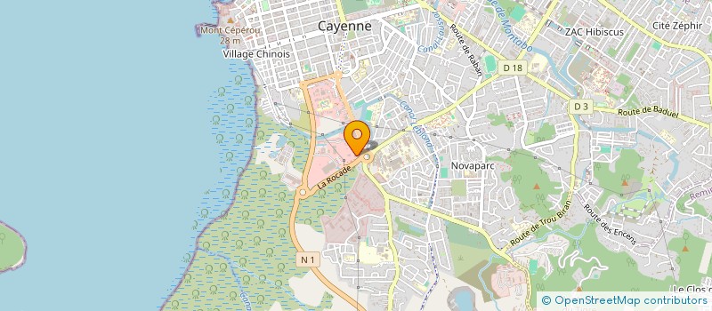 localisation de l'entreprise INVESTIMMO  CAYENNE