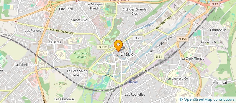 localisation de l'entreprise INVESTIMMO à DREUX