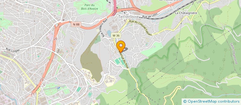 localisation de l'entreprise INVESTIMMO  SAINT-ETIENNE