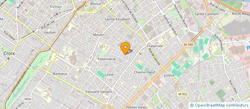 localisation de l'entreprise INVESTIMMO  ROUBAIX