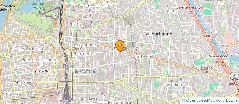 localisation de l'entreprise INVESTIMMO69  VILLEURBANNE