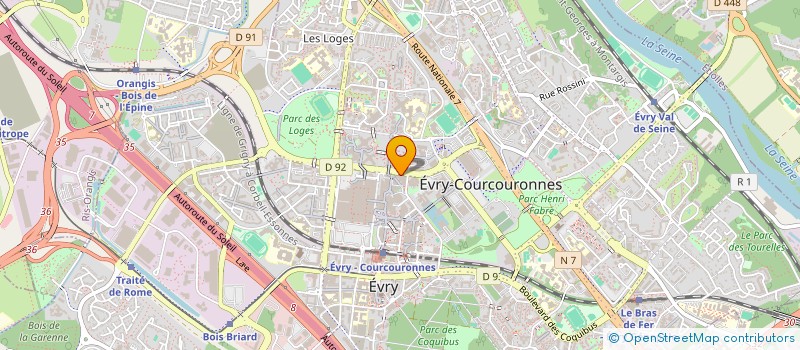 localisation de l'entreprise INVESTIMO à EVRY-COURCOURONNES