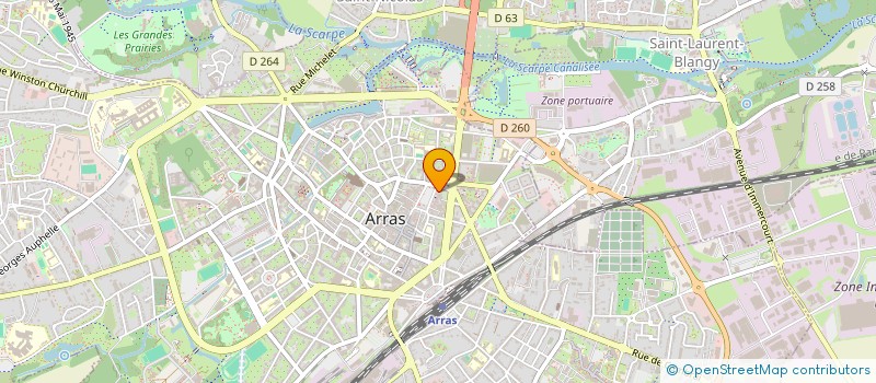 localisation de l'entreprise INVESTIMO à ARRAS