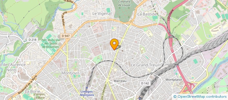 localisation de l'entreprise INVESTINES à LIMOGES