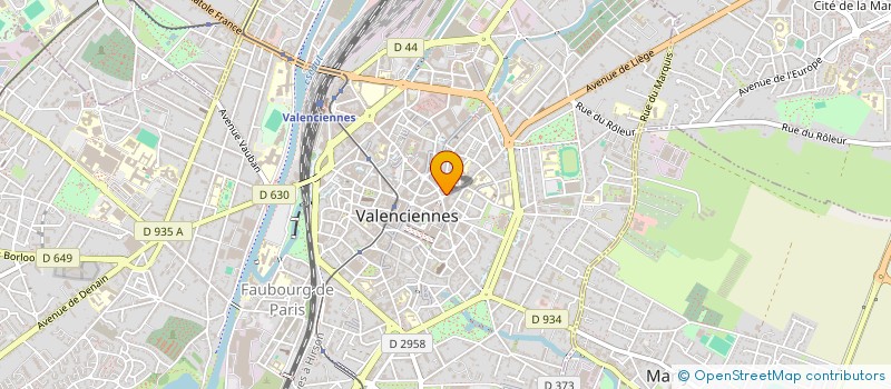 localisation de l'entreprise INVESTINORD  VALENCIENNES