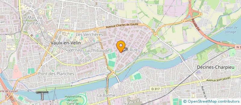 localisation de l'entreprise INVESTIPLAST  VAULX-EN-VELIN