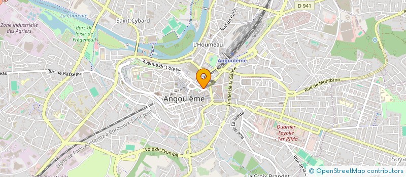 localisation de l'entreprise INVESTIR ENSEMBLE NOUVELLE AQUITAINE 1 à ANGOULEME