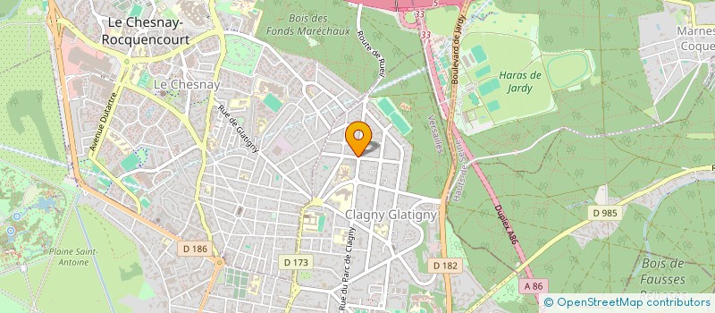 localisation de l'entreprise INVESTIR ET ENTREPRENDRE à VERSAILLES
