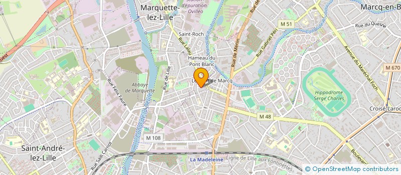 localisation de l'entreprise INVESTIR SON EPARGNE  MARQUETTE-LEZ-LILLE