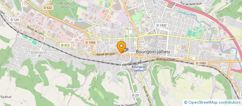 localisation de l'entreprise INVESTIR TERRE ET PIERRE  BOURGOIN-JALLIEU