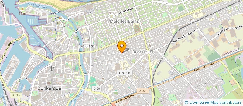 localisation de l'entreprise INVESTISIMMO à DUNKERQUE