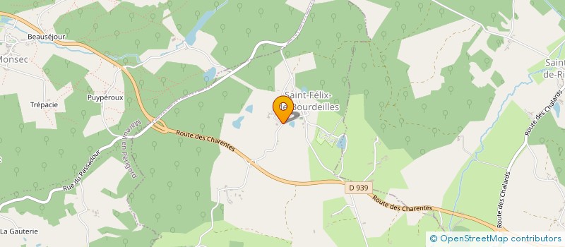 localisation de l'entreprise INVESTISOEURS  SAINT-FELIX-DE-BOURDEILLES