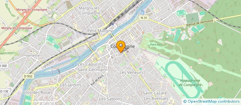 localisation de l'entreprise INVESTISS DEVELOP AMEUBL BATIMENT à COMPIEGNE