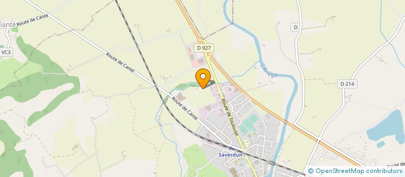 localisation de l'entreprise INVESTISSEMENT CENTRALE SOLAIRE - ICS à SAVERDUN