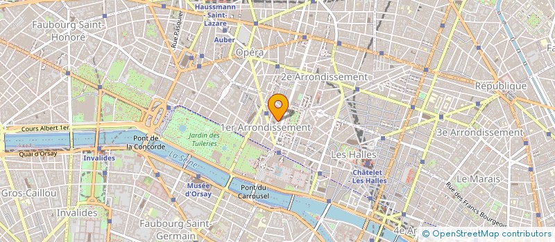 localisation de l'entreprise INVESTISSEMENT CONSTRUCTION PROMOT HOTEL à PARIS
