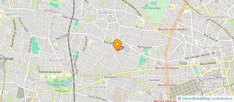 localisation de l'entreprise INVESTISSEMENT ET CONSEIL IMMOBILIER CAUDERAN  BORDEAUX