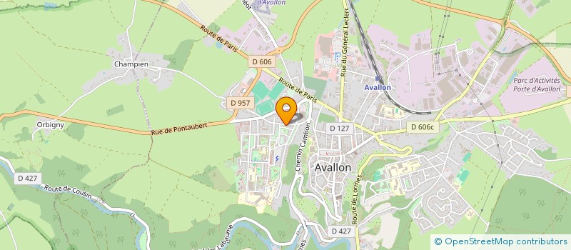 localisation de l'entreprise INVESTISSEMENT ET GESTION à AVALLON