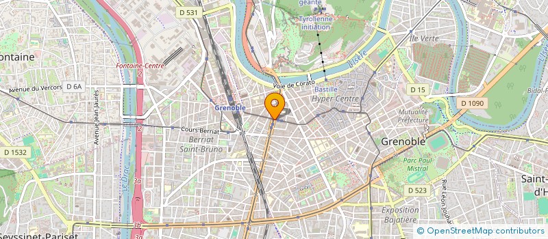 localisation de l'entreprise INVESTISSEMENT ET PATRIMOINE  GRENOBLE