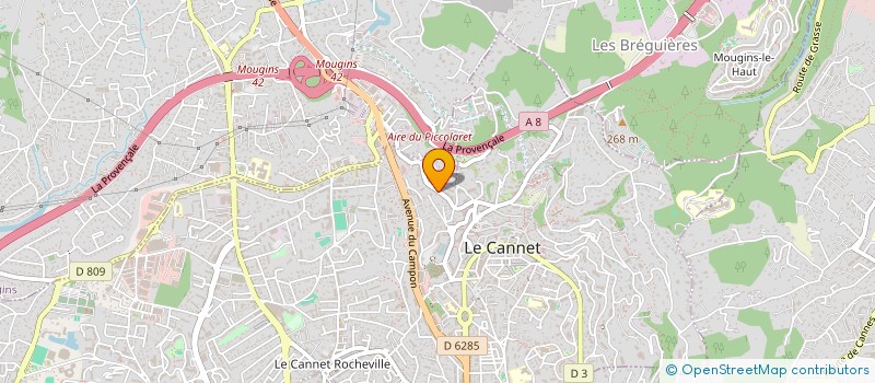 localisation de l'entreprise INVESTISSEMENT FINANCIER PRIVE FRANCE SA à LE CANNET