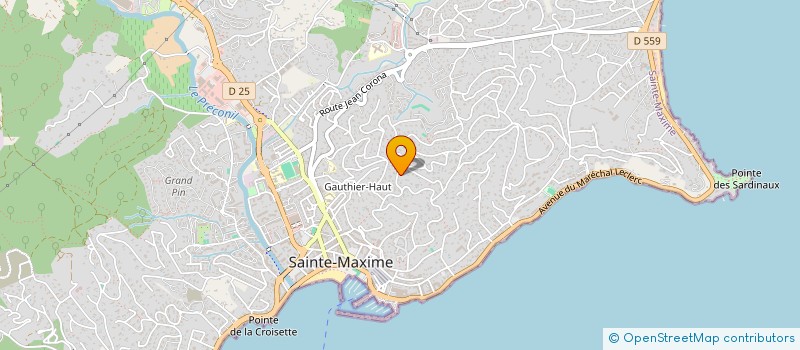 localisation de l'entreprise INVESTISSEMENT FONCIER & IMMOBILIER à SAINTE-MAXIME