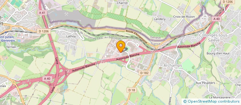 localisation de l'entreprise INVESTISSEMENT FONCIER IMMOBILIER DES ALPES EN ABREGE IFIDA  ARCHAMPS