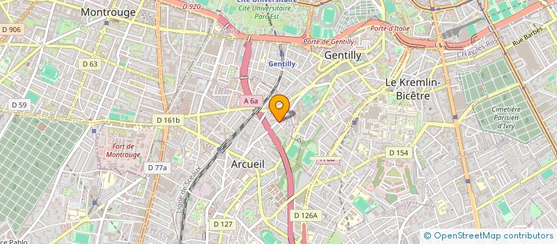 localisation de l'entreprise INVESTISSEMENT FONCIER PARIS SUD à ARCUEIL