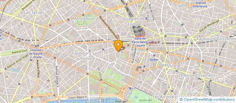 localisation de l'entreprise INVESTISSEMENT FORETS ISF II à PARIS