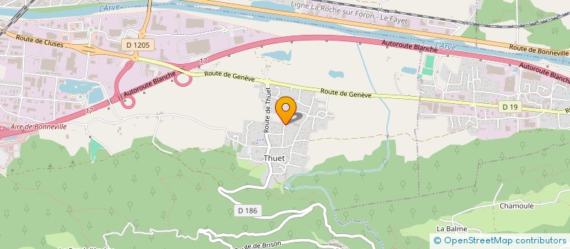 localisation de l'entreprise INVESTISSEMENT FRONTALIER  COLLONGES-SOUS-SALEVE