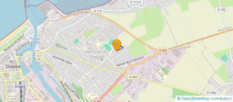 localisation de l'entreprise INVESTISSEMENT HABITAT à DIEPPE