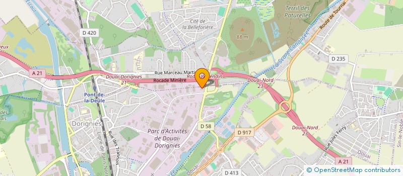 localisation de l'entreprise INVESTISSEMENT IMMOBILIER DU NORD à DOUAI
