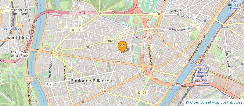 localisation de l'entreprise INVESTISSEMENT LOURS CHANKER  BOULOGNE-BILLANCOURT