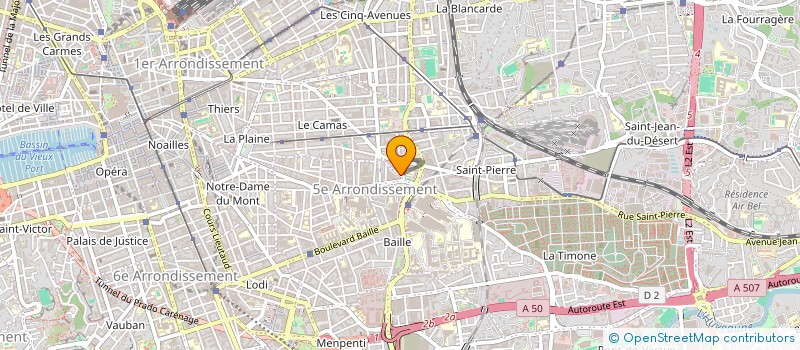 localisation de l'entreprise INVESTISSEMENT MARSEILLAIS SARL à MARSEILLE