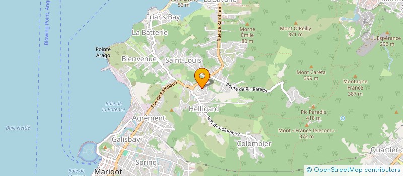 localisation de l'entreprise INVESTISSEMENT-MER-LOISIRS  SAINT MARTIN