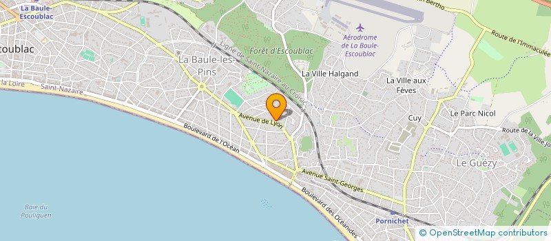 localisation de l'entreprise INVESTISSEMENT ROLLAND CHARLES à LA BAULE-ESCOUBLAC