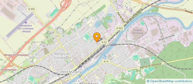 localisation de l'entreprise INVESTISSEMENT RONA 95  MARGNY-LES-COMPIEGNE