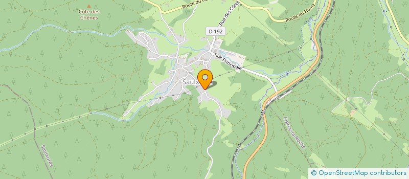 localisation de l'entreprise INVESTISSEMENT SOLUTION  SAULXURES