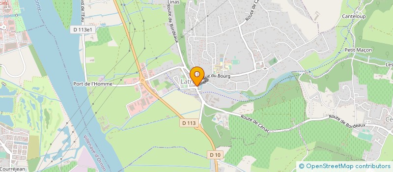 localisation de l'entreprise INVESTISSEMENTS AQUITAINE à LATRESNE