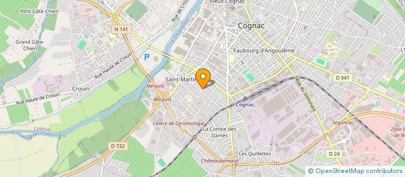 localisation de l'entreprise INVESTISSEMENTS BISTROTS à COGNAC
