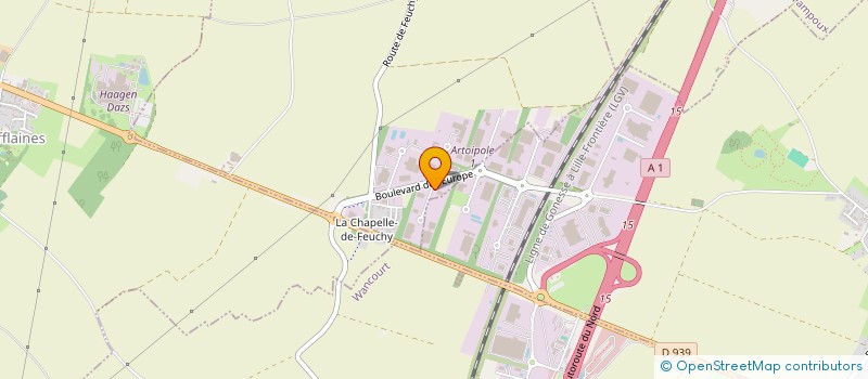 localisation de l'entreprise INVESTISSEMENTS CAUWET  FEUCHY