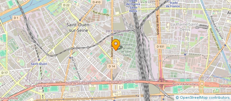 localisation de l'entreprise INVESTISSEMENTS CONCEPT ACTION I C A à SAINT-OUEN-SUR-SEINE
